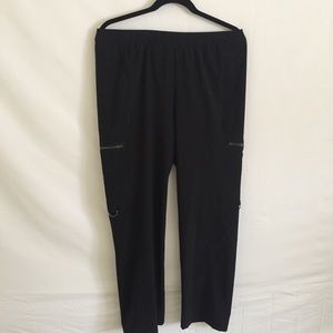 Laura Ashley Petite Pants, Black, Sz PM